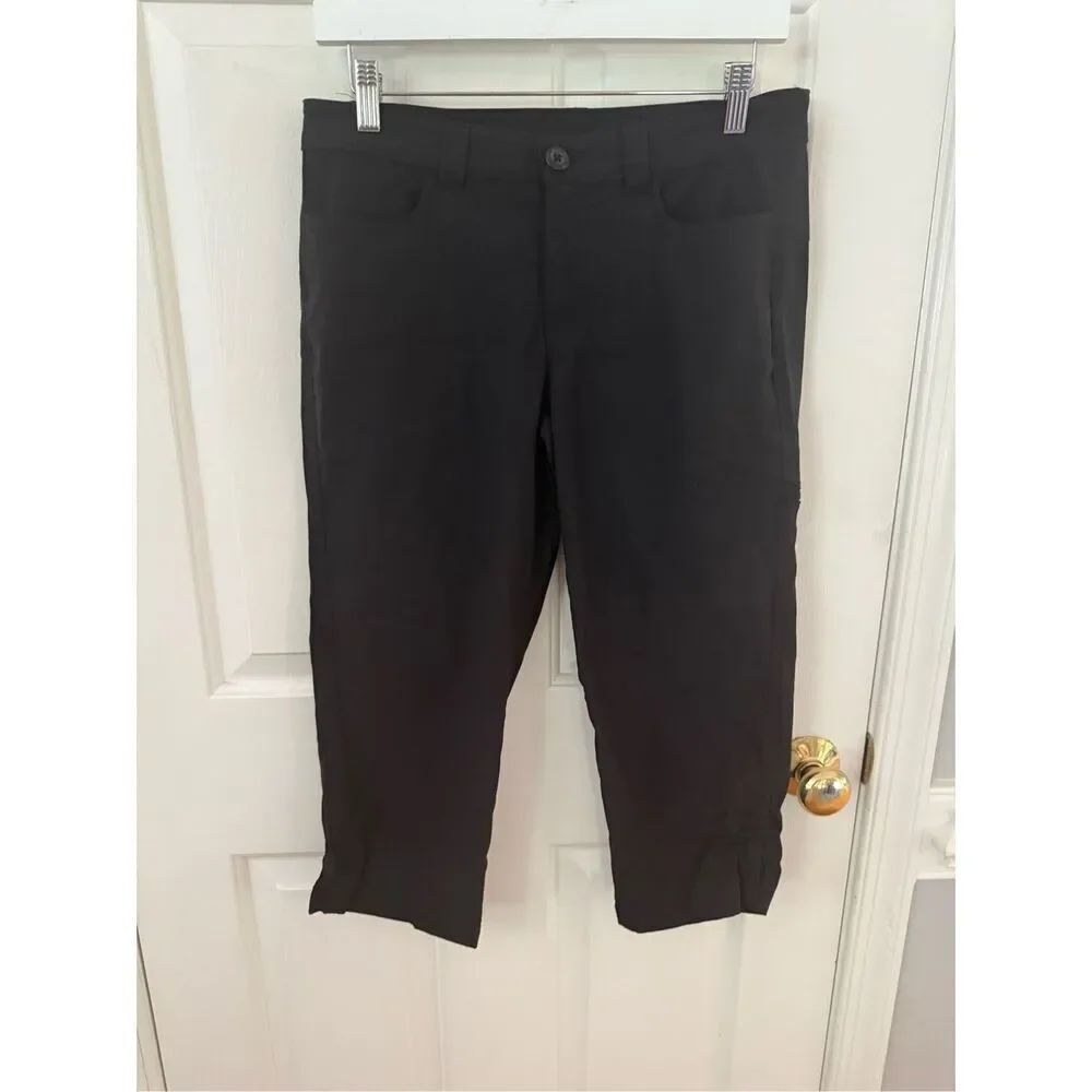 Eddie Bauer Black Cargo Hiking Pants sz 6 EUC